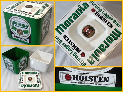 Moravia By Holsten German Lager Beer Vintage Ice Bucket Mancave Pub Breweriana