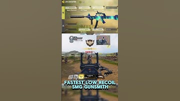 Fastest ⚡️ Low Recoil SMG Gunsmith🔥 - Lapa #codm #codmobile #callofdutymobile #mobilegame #shorts