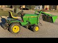 HERE IS HOW TO BUILD A BUCKET LOADER FOR THE JOHN DEERE GARDEN TRACTOR 317 &OR 318 TUTORIAL