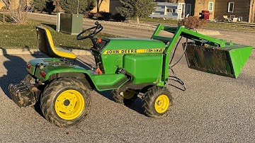 HERE IS HOW TO BUILD A BUCKET LOADER FOR THE JOHN DEERE GARDEN TRACTOR 317 &OR 318 TUTORIAL