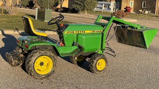 HERE IS HOW TO BUILD A BUCKET LOADER FOR THE JOHN DEERE GARDEN TRACTOR 317 &OR 318 TUTORIAL