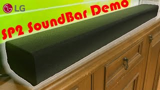 LG SP2 SoundBar Demonstration Resimi