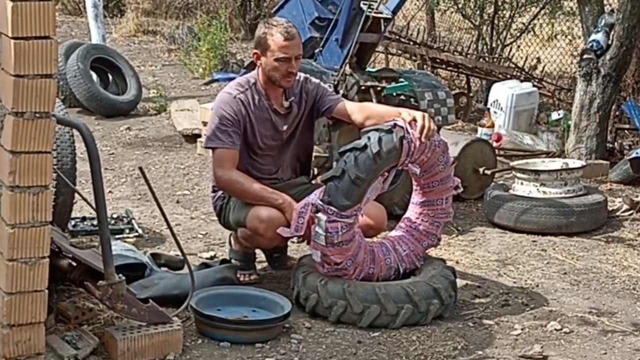 Купили і замінили! Нове колесо на мотоблок