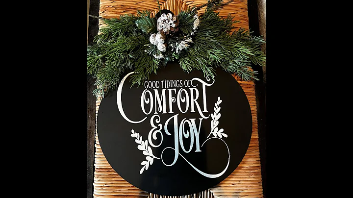 How To Make A Christmas Door Hanger ~ DYI Door Wre...