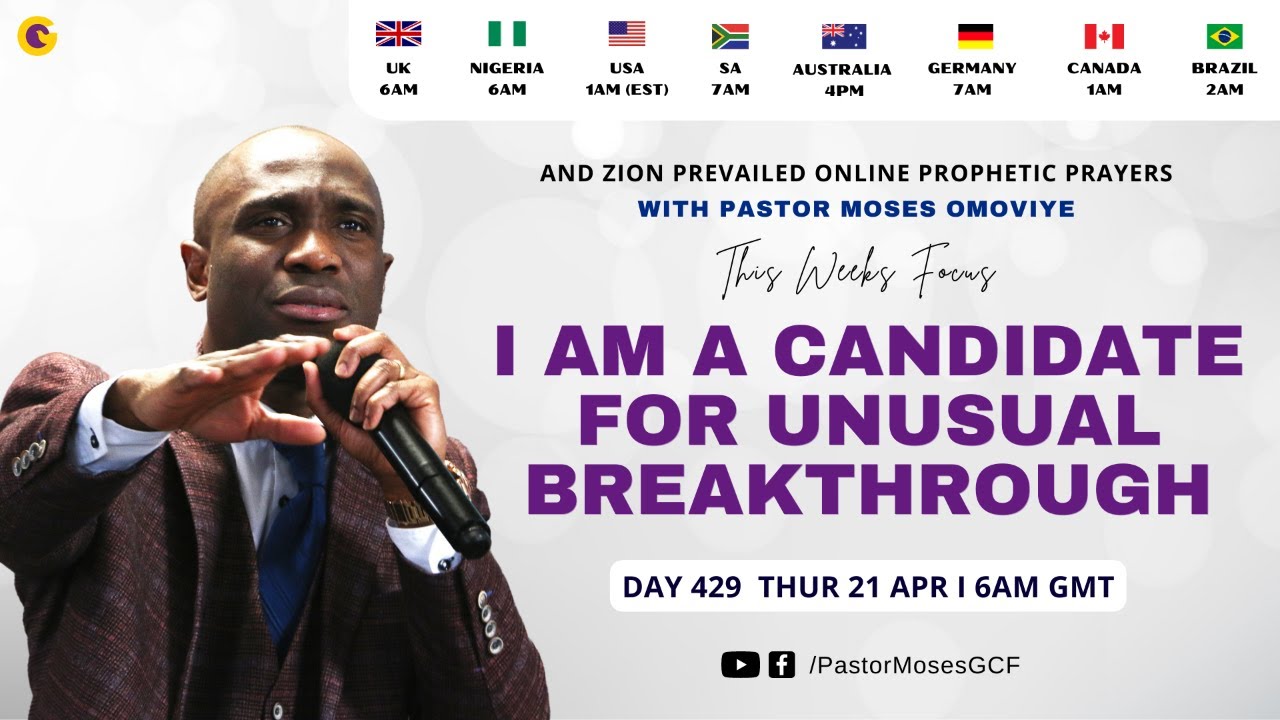 I AM A CANDIDATE FOR UNUSUAL BREAKTHROUGH 3 - AND ZION PREVAILED - DAY 429