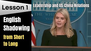 English Shadowing from Short to Long || Press Secretary Karoline Leavitt || Lesson 1