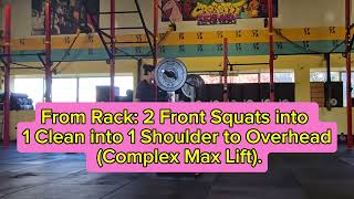 DT26 Workout 2 (complex lift)