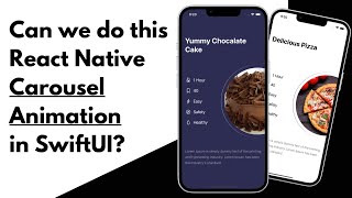 Can we do this React Native Carousel Animation in SwiftUI - Animated Carousel Slider - Xcode 13 screenshot 3