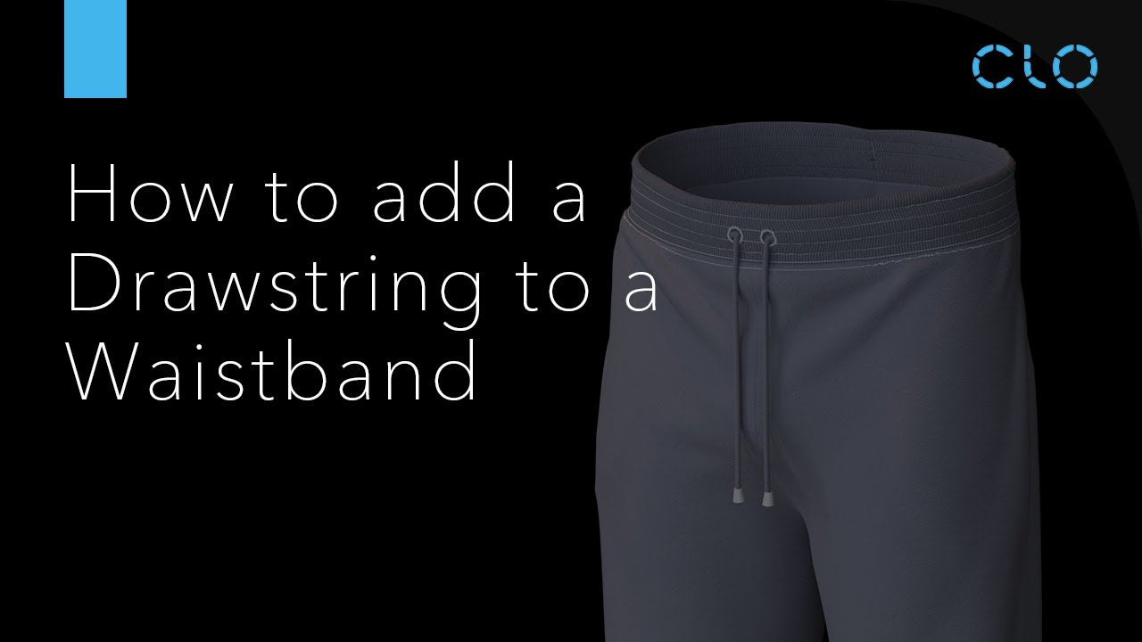 Adding a Drawstring to a Waistband 