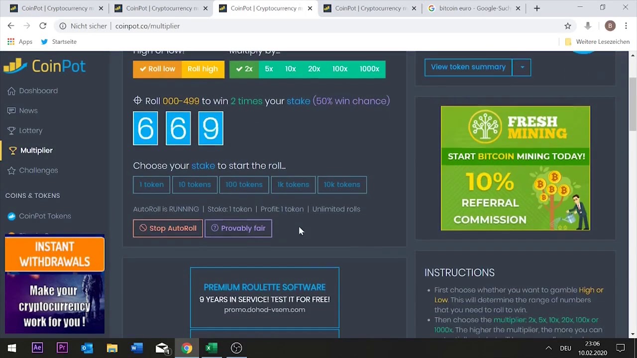 Coinpot Free Bitcoin