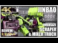 Jinbao Oversized Gravity Builder Devastator Scrapper & Mixmaster Set B