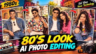 Instagram viral trending 80'S look AI photo editing using chatgpt | 1980s photo old look photo| screenshot 4