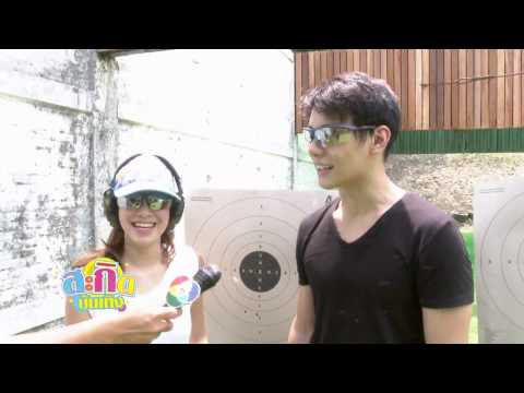 ทีมนักแสดงละคร รหัสปริศนา Code Hunter ฝึกซ้อมยิงปืน