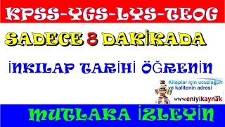 2018 Sadece 8 Daki̇kada Tüm İnkilap Tari̇hi̇ni̇ Öğreni̇n