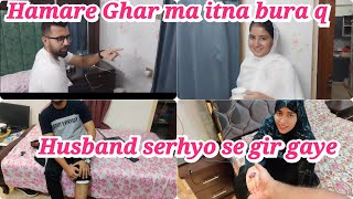 Hamare Ghar ma itna nuksan || Husband serhyo se gir gaye || Alishba Amir daily vlog