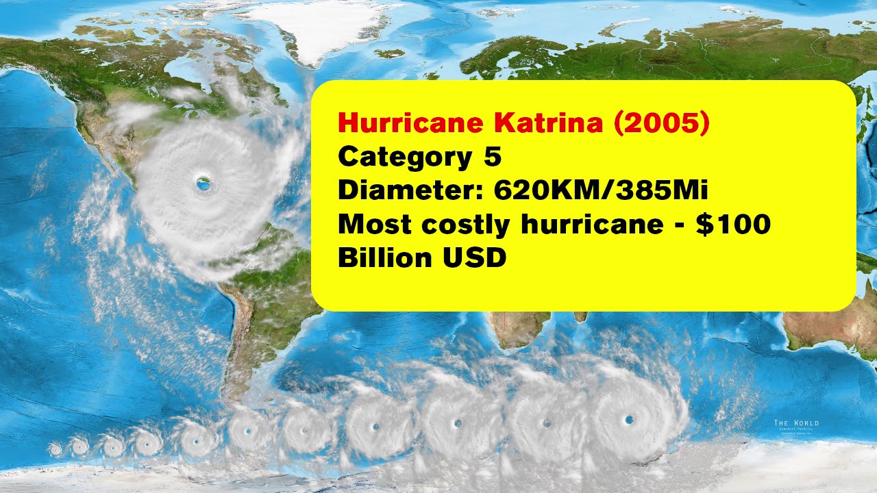 Hurricane Harvey Size Chart