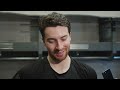 Pavel Zacha, Jeremy Swayman, and Andrew Peeke talk after 3-2 OT L @ MTL