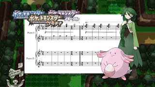 "Eterna Forest" (from "Pokémon DPPt") || Two Pianos Sheet Music~