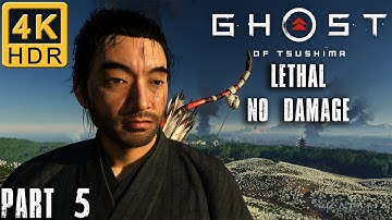 Ghost of Tsushima Walkthrough | Part 5 | Lethal No Damage | Act 1: The Tale of Lady Masako