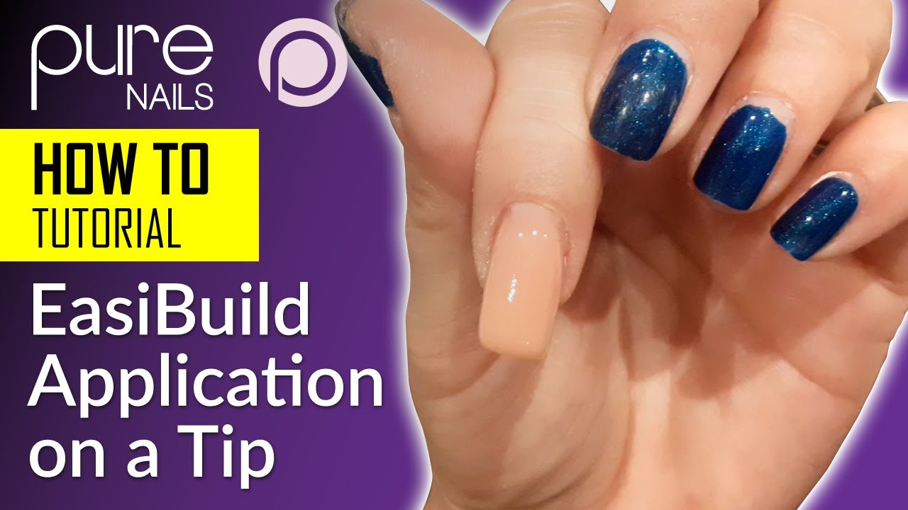 How to Apply Easibuild from Pure Nails to a Nail Tip | By Pure Nails Educator Nicole Dowling