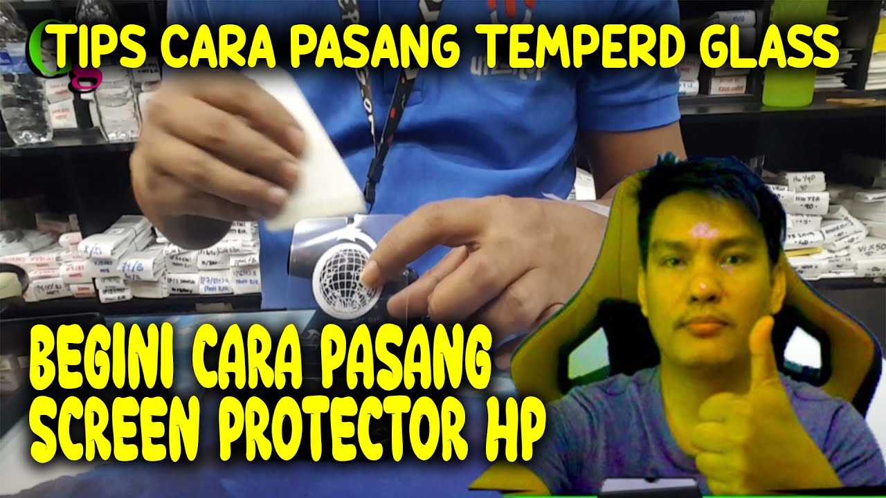 Cara Pasang Banyak Jenis screen protector/temperd glass kedai ustaz