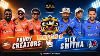 Pondy Creators vs Silk Smitha | Cricket Highlights | Match-2 | Pondy Big Bash 2024 | Pondy Junction
