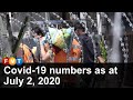 Covid-19 numbers as at July 2, 2020