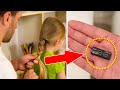 Dad puts a recording device in her hair and catches the teacher red-handed