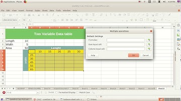 Comlive  Two variable data Table