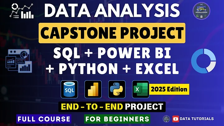 Data Analysis | Capstone Project | Power BI + SQL + Python + Excel | End to End | Edition 2025 thumbnail