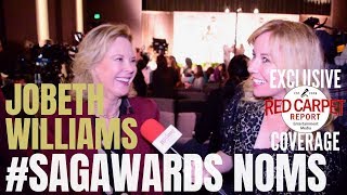 JoBeth Williams interviewed at the 25th Screen Actors Guild Awards Nominations #SAGAwards