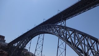 Porto, Portugal: the Dom Luis bridge and the Eiffel (Tower) bridge