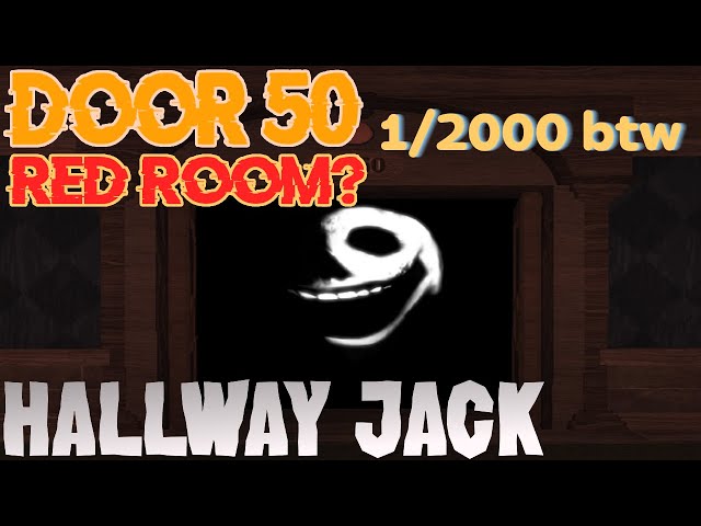 JACK RED ROOM appearance in SEEK hallway in ROBLOX DOORS 