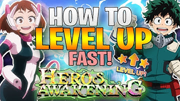 HOW TO LEVEL UP FAST IN HEROES AWAKENING! *FOR BEGINNERS* | Heroes Awakening