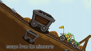 Побег От  Вагонеток | Hill Climb Racing 2