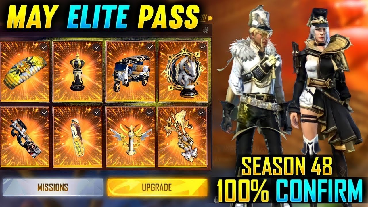 May Elite Pass free fire 2022 | free fire season 48 elite pass | May elite pass 2022 full review