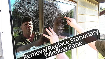 How To Remove A Fixed Window Pane (Jeld-Wen Single Hung Window)