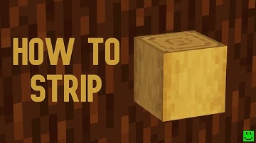Minecraft Tutorial - How to Strip a Log