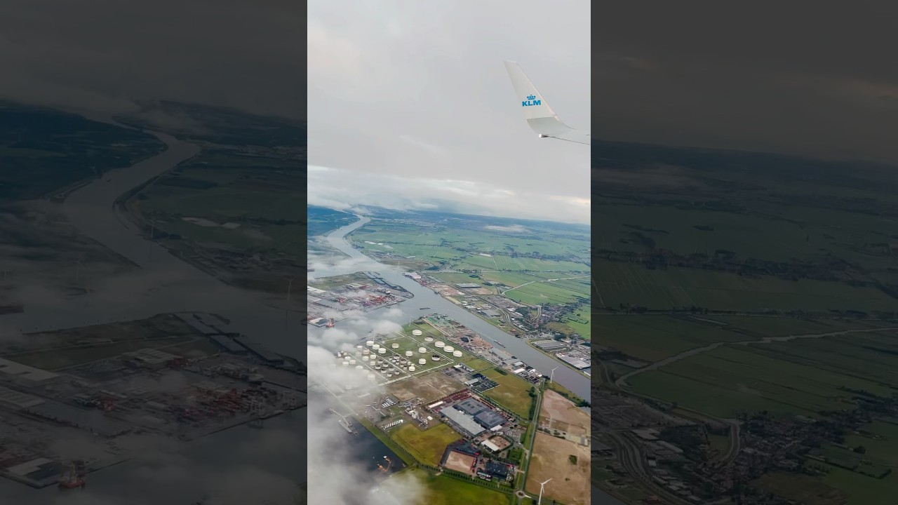 Stunning aerial view of the Netherlands! 🇳🇱✈️ 