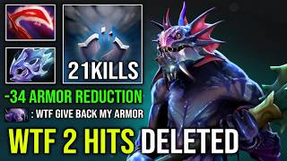 WTF 2 HITS DELETED -34 Armor Reduction Desolator AC Solo Mid Slardar Hard Carry Dota 2