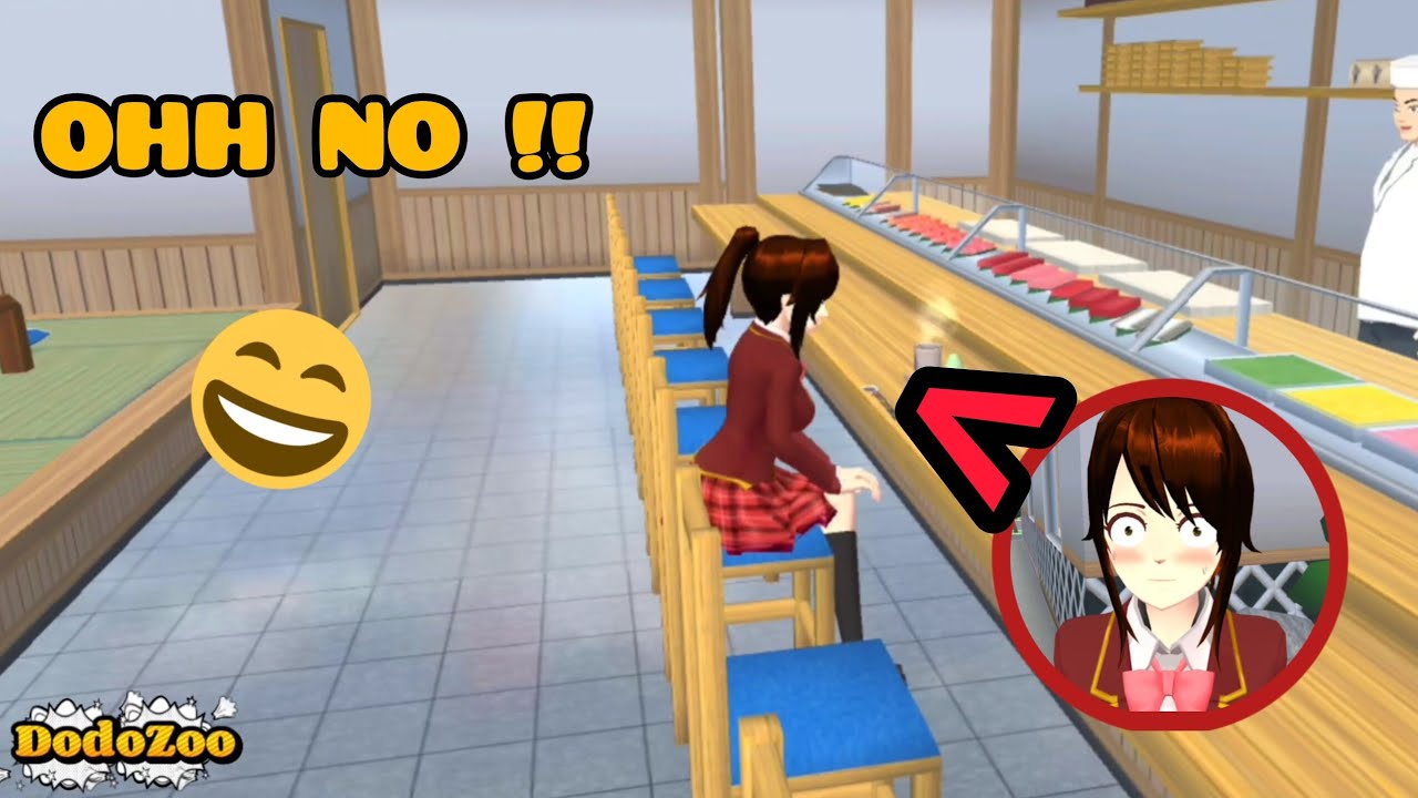 RINA MENCRET SETELAH MAKAN SUSHI, GAK TAHAN LAGI | SAKURA SCHOOL SIMULATOR