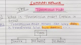 Lec-16 Transmission Modes in Computer Network: Simplex, Half-Duplex & Full-Duplex Net Worth