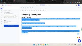 How to Do Fiverr Gig Description with WordHero AI Content Writer for Promoting Yourself