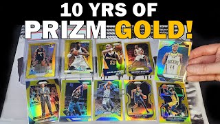Comparing All 10 Years of Basketball Prizm Golds!