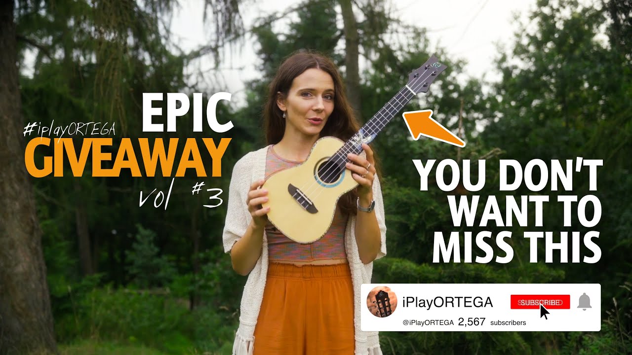 EPIC Giveaway on iPlayORTEGA! | Enter and win a ukulele