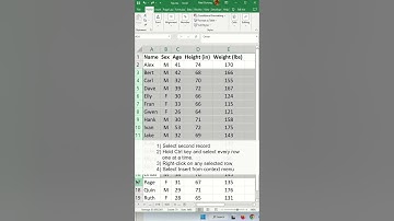 Insert a Blank Row after Every Row in Excel - Excel Tips and Tricks