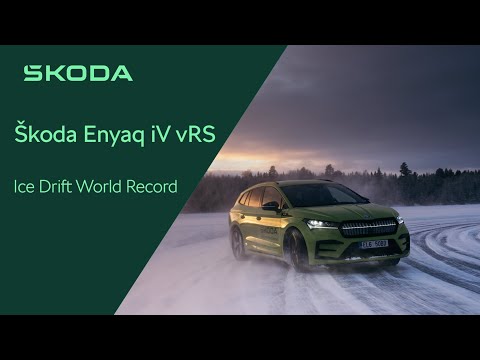 Škoda Enyaq iV vRS - Ice Drift World Record