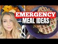 EMERGENCY FOOD STORAGE AND PREP || BUDGET MEALS FROM SHELF STABLE INGREDIENTS
