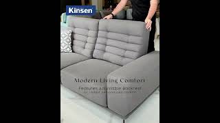 Fanz 3 Seater Sofa with Adjustable Backrest | Kinsen Home Profile