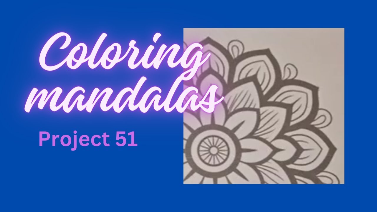Mandala coloring. Project 51. Emotion